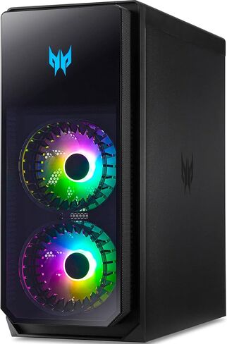 كمبيوتر مكتبي للألعاب acer Predator Orion 5000 (Intel i7-12700F 12-Core، GeForce RTX 3080، 64GB DDR5، 2TB PCIe SSD + 6TB HDD (3.5)، WiFi 6E، BT 53.2، Backlit KYB، ماوس USB، Win 11 Pro) مع مركز دوكزتورم in Saudi Arabia