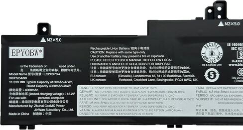 L22X3PG4 Laptop Battery 47Wh Compatible with Lenovo ThinkPad E14 Gen 5 / E14 Gen 6 / E16 Gen 1 / E16 Gen 2 Series L22B3PG4 L22D3PG4 L22M3PG4 in Saudi Arabia