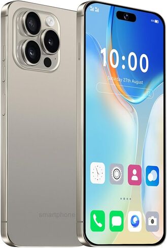 Echoamo A15 Pro Unlocked Phone 5G Cell Phone,6GB+256GB Smartphone Android 14.0,6.8" FHD Display,6800mAh Battery,Dual SIM (Black) in Kuwait