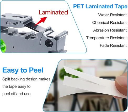 شريط ألوان BOYEEZON 6Pk PTD210 قابل لإعادة التعبئة TZ مقاس 12 مم 0.47 متوافق مع شريط Brother P Touch Label Maker TZe-231 131 431 531 631 731 أبيض/شفاف/أحمر/أزرق/أصفر/أخضر لـ PT-D210 H100 D600 in Saudi Arabia