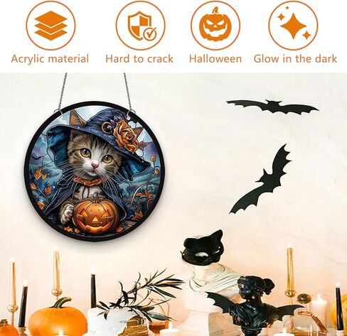 2024 Fluorescence Halloween Wall Decoration Acrylic Glow in the Dark Halloween Door Sign Hanging Ornament Skull Wall Art Decor Luminous Sign for Outdoor Indoor Halloween Party Accessories (11.8"/30cm) in Saudi Arabia