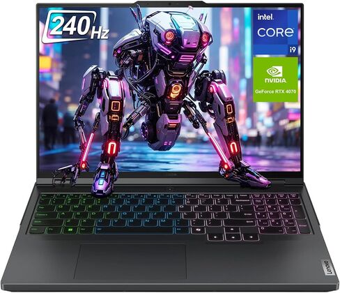 كمبيوتر محمول للألعاب Lenovo Legion Pro 5i، معالج Intel Core i9-14900HX الرابع عشر، شاشة WQXGA مقاس 16 بوصة، ذاكرة وصول عشوائي DDR5 سعة 32 جيجابايت، محرك أقراص PCIe SSD سعة 2 تيرابايت، NVIDIA GeForce RTX 4070، لوحة مفاتيح بإضاءة خلفية، نظام التشغيل Window in Saudi Arabia