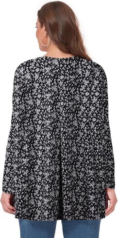 OVERWORETY Womens Plus Size T-Shirt Square Neck Puff Sleeve Loose Casual Tunic Tops in Kuwait