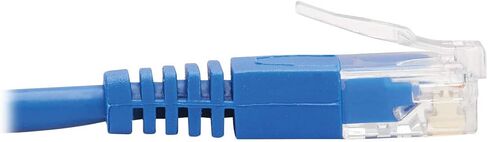 كابل Tripp Lite Down Angle Cat6 Ethernet، كابل توصيل شبكة UTP رفيع مصبوب جيجابت، أزرق، 5 أقدام (N204-S05-BL-DN) in Saudi Arabia