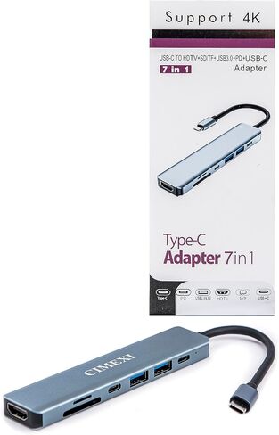 محطة إرساء USB C 7 En 1 Cimexi Hdmi 4k Usbc Pd 100w in Saudi Arabia