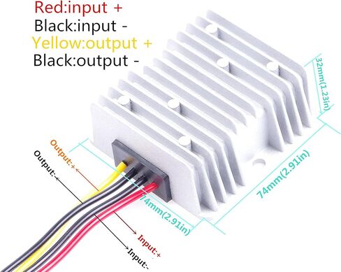 DC-DC 12V 24V 36V (8-40V) to 6V 30A 180W Buck Power Converter Step Down Power Supply Waterproof in Saudi Arabia