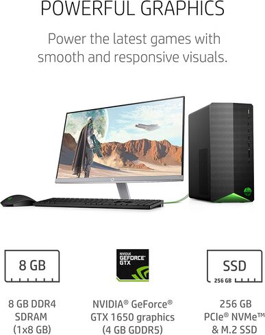 HP Victus 15L Gaming Desktop 2023 Newest, Intel Core i7-12700 up to 4.9GHz(12 cores), NVIDIA GeForce RTX 3060 Graphics, 64GB RAM, 2TB SSD, Wi-Fi 6, Bluetooth, Windows 11 Home in Saudi Arabia