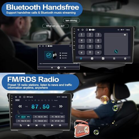 2G + 32G راديو ستيريو للسيارة مع Apple CarPlay اللاسلكي Android Auto لسيارة Hyundai Veloster 2012-2017 9 بوصة شاشة لمس Android راديو السيارة بلوتوث مع نظام ملاحة GPS واي فاي كاميرا احتياطية FM RDS وحدة رئيسية in Saudi Arabia