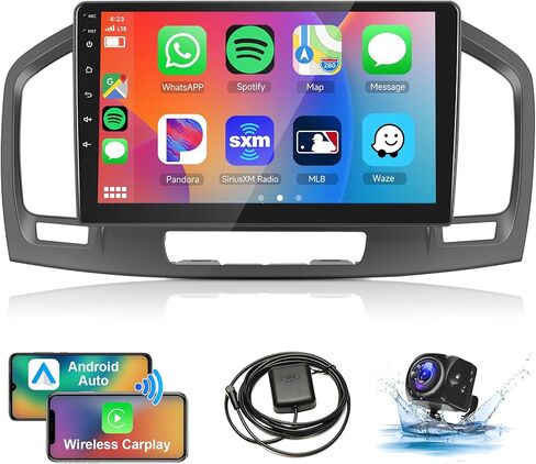 1G + 32G Android Car Stereo Carplay لـ Buick Regal 2009-2013/Opel Insignia 2008-2013، Rimoody شاشة لمس 9 بوصة راديو سيارة مع ملاحة GPS بلوتوث FM HiFi WiFi WiFi كاميرا احتياطية in Saudi Arabia