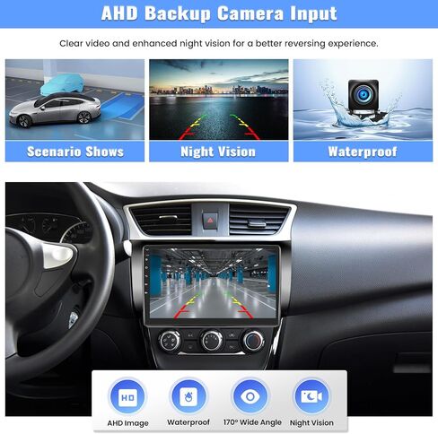 2G+64G لسيارة Nissan Sentra 2012-2017 Android 13 Car Stereo Wireless CarPlay Android Auto GPS Navi، شاشة لمس 10.1 بوصة صوت هاي فاي واي فاي/بلوتوث، FM/RDS، SWC، USB مزدوج + كاميرا احتياطية وميكروفون in Kuwait