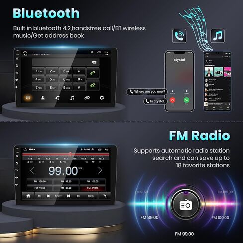 2G+64G Car Stereo Radio for Chevrolet Chevy Camaro 2008-2015 with Apple CarPlay Android Auto 9''Touchscreen Android Radio with Canbus WiFi Bluetooth GPS FM Radio Backup Camera Mic in Saudi Arabia