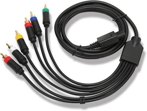 كابل مركب متعدد الوظائف RGB Rgbs مع ثبات قوي ومرونة عالية، 4 رؤوس BNC، مصنوع من مناسب لشاشات Crt، لـ NGC، لـ N64 in Kuwait