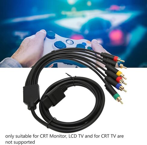 كابل مركب متعدد الوظائف RGB Rgbs مع ثبات قوي ومرونة عالية، 4 رؤوس BNC، مصنوع من مناسب لشاشات Crt، لـ NGC، لـ N64 in Kuwait