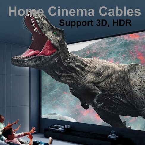 كابل HDMI بطول 6.6 قدم، كابل HDMI 4K بطول 2 متر، سلك HDMI 2.0 عالي السرعة يدعم 4K@60 هرتز، HDCP 2.2، HDR، ثلاثي الأبعاد للسينما والتلفزيون وXbox وPS والكمبيوتر والشاشة والمزيد من الألومنيوم المضفر in Kuwait