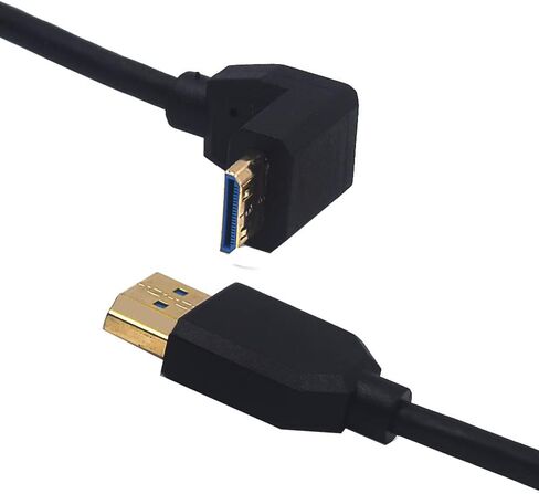 كابل ملفوف HDMI 8K بطول 4 أقدام، زاوية يمنى 90 درجة ميني HDMI 8K ذكر إلى HDMI 8K كابل حماية محول ذكر، ميني HDMI 2.1 إلى HDMI 2.1 إصدار سلك زنبركي حلزوني، 8K@60HZ in Saudi Arabia