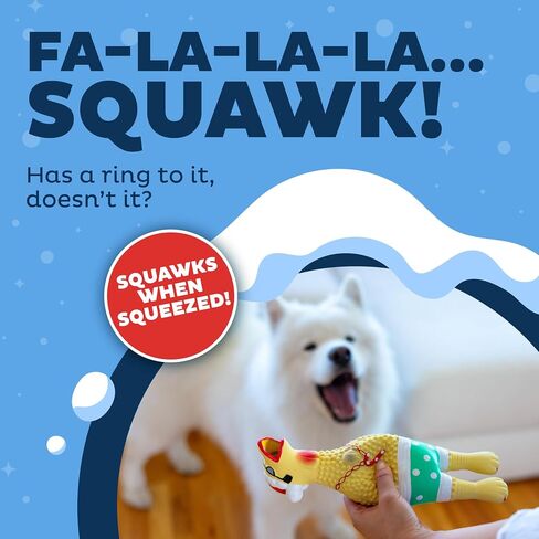 Outward Hound by Planet Dog Holiday Double Snoop Durable Treat-Dispensing Dog Toy, Red in Saudi Arabia
