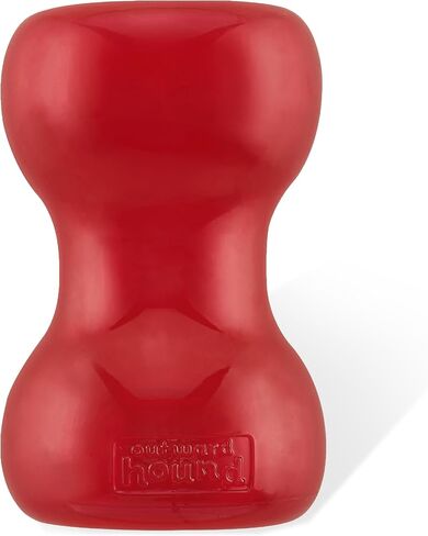 Outward Hound by Planet Dog Holiday Double Snoop Durable Treat-Dispensing Dog Toy, Red in Saudi Arabia