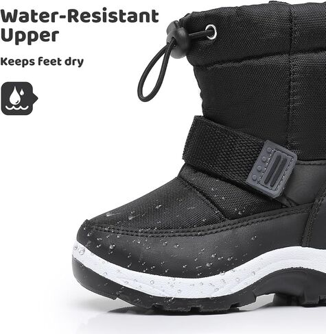 Apakowa Kid's Girls Cold Weather Snow Boots (Toddler/Little Kid) in Kuwait