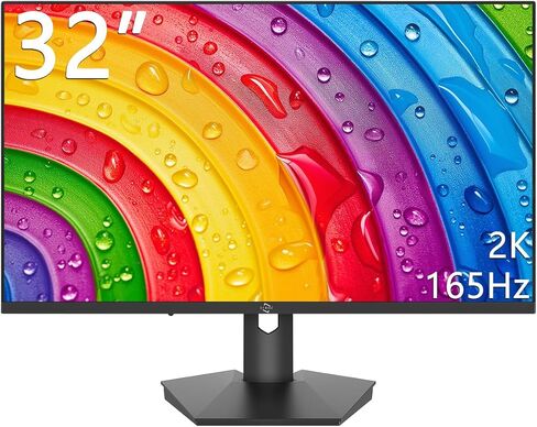شاشة ألعاب 32 بوصة، 2560x1440 165 هرتز IPS بدون إطار 100% sRGB 92% NTSC DisplayPort وHDMI شاشة كمبيوتر مسطحة VESA مثبتة على الحائط (165 هرتز، 32 بوصة) in Saudi Arabia