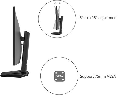 شاشة ألعاب 32 بوصة، 2560x1440 165 هرتز IPS بدون إطار 100% sRGB 92% NTSC DisplayPort وHDMI شاشة كمبيوتر مسطحة VESA مثبتة على الحائط (165 هرتز، 32 بوصة) in Saudi Arabia