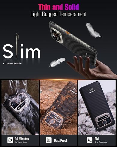 Ulefone Armor 25T Pro 5G Rugged Phone, Thermal Imaging 64MP+50MP Camera, 12GB+256GB MTK Dimensity 6300, 6500mAh(33W), 30W Wireless Charging, 6.78" FHD+ 120Hz Corning Gorilla Screen, Android 14 in Saudi Arabia