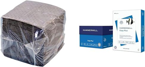 NPS Spilfyter SFG-70 Universal Sorbent Streetfyter وسادة مدملة ذات وزن واحد، طول 45.72 سم، عرض 40.64 سم، رمادي، عبوة من 200 قطعة in Kuwait