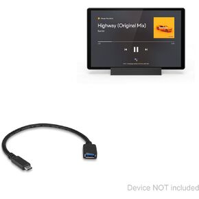 كابل BoxWave متوافق مع Lenovo Tab M10 FHD Plus (الجيل الثاني) - محول توسيع USB، أضف أجهزة متصلة USB إلى هاتفك