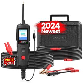 Power Circuit Probe Kit, 12V/24V Automotive Circuit Tester for Electrical System Diagnosis with 20Ft Cable,AC DC Digital Voltage Short Finder,Car Voltage Tester Digital Voltmeter