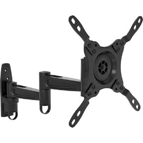 TV Full Rotation Wall Mount – CTA Digital Universal Articulating Wall Mount for 13-42 Inch TVs and Monitors up to 44 lbs. - Max VESA of 200X200mm - Black (TV-UVAWM)