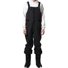 PHIBEE Men's Insulated Warm Snow Pants Waterproof Windproof Ski Bib Overalls