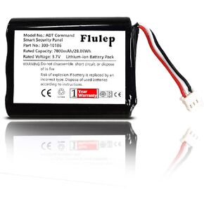 300-10186 Battery Replacement for ADT Command Smart Security Panel ADT7AIO ADT5AIO ADT 300-10186 Battery