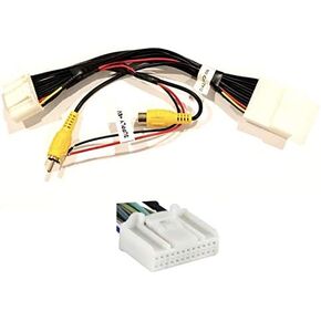 Add Backup Reverse Camera to Factory Nav/Display Car Stereo or Retain OEM Factory Camera to Aftermarket Display Stereo Wire Harness for Select Toyota/Scion Vehicles - Compatible Vehicles Listed Below