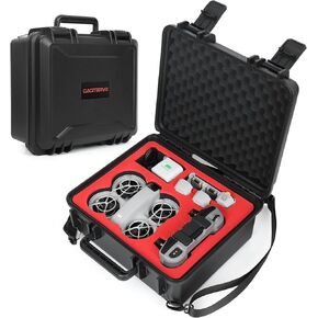 SN3 Waterproof Hard Case for DJI Neo Drone Fly More Combo- 6 Batteries, RC-N3/N2, Charging Hub & Accessories, Lightweight Carrying Case with Shoulder Strap for Travel and Outdoor Protection