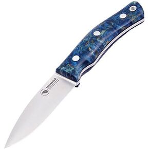 Casstrom No.10 SFK - 14C28N/Flat/Stabilised Blue Curly Birch - Fixed