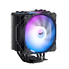 darkFlash Z4Pro Mist CPU Cooler, 120mm Single-Tower, TDP 200W, 4×Ф6mm Heatpipes, ARGB PWM PC Fans, CPU Air Cooler Compatible with Intel LGA115x/12xx/17xx; AMD AM4/AM5, 155mm in Height(Black)