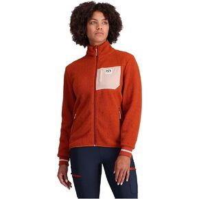 Kari Traa Rothe Women's Midlayer Coat - Soft Insulated Zip Up Fleece Jacket Relaxed Fit