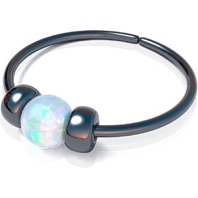 Rose Gold Nose Rings Plain & Opals
