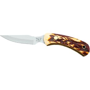 BEAR AND SON - FIXED - 2.5 - Caper - 440 Stainless Steel - Stag Delrin - Lightweight for Everyday Carry - SD42