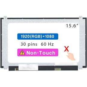 15.6" Screen Replacement for Lenovo ThinkPad T570 T580 E580 E590 E595 LCD Display Panel 30 pin (FHD 1920 * 1080 Non-Touch)