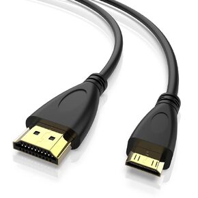 Mini HDMI to HDMI Cable, High-Speed HDMI Adapter Camera to TV Monitor HDMI Cord Compatible with Canon EOS R, EOS RP, EOS 5D Mark IV, EOS 6D Mark II, Nikon D3500, D7500, D850, D500 and More (3.3FT)