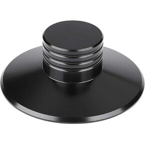 Sanpyl Disc Stabilizer, Aluminum Material Metal Disc Stabilizer Record Weight Clamp for LP Record Player, CD Player, Chassis, Speakers, etc(Black)