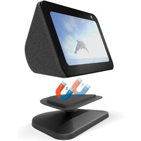 Echo Show 5 الجيل الثالث، حامل للعرض 5 (الجيل الثالث)، حامل إمالة + دوار لـ Echo Show 5 (الجيل الثالث)، حامل قابل للتعديل ودوار 360 درجة مع قاعدة مغناطيسية مضادة للانزلاق