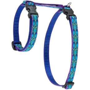 LupinePet Originals 1/2" Rain Song 12-20" H-style Harness for Small Pets