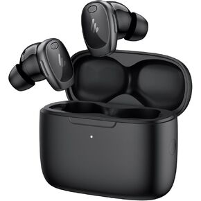 Edifier NeoDots True Wireless Hybrid Active Noise Cancellation Earbuds, 48dB Depth ANC, Hi-Res Wireless Audio & LDAC, Wireless Charging, 6 Mics, 56Hrs Playtime, Bluetooth 5.4 - Black