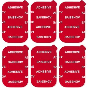 6pcs Rectangle Clear Adhesive Replacement Kit, for Magnetic Dashboard Car Phone Holder Base Sticker, Double Side Tape Sticky Adhesive Pads