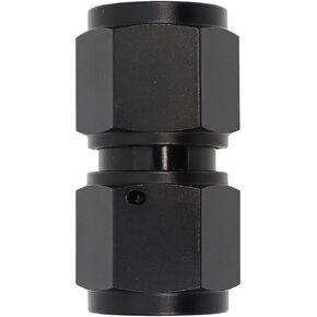 MONOKING 6AN Female to 6AN Female 90 Degree Swivel Coupler Fitting Adapter Aluminum Black