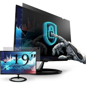 [2 Pack] Premium Privacy Screen Filter for 19 Inches Desktop Computer Widescreen Monitor with Aspect Ratio 16:10. Anti Glare and Anti Blue Light Protection