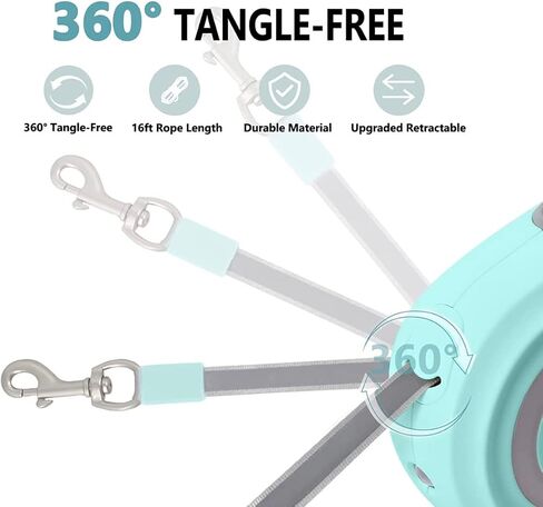 Dog Leash Retractable Dogs Leashes with Led Bright Flashlight Walking Leashes for Puppy Small Medium Dogs Leash One Handed Brake Free Movement One Button Disconnect and Lock (Purple) in Kuwait
