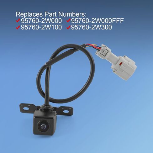 كاميرا احتياطية للرؤية الخلفية متوافقة مع Hyundai Santa Fe Sport 2013 2014 2015 2016 2.0 2.4L عكس كاميرا المساعدة في ركن السيارة يستبدل الجزء # 95760-2W000، 95760-2W000-FFF، 95760-2W300 in Kuwait