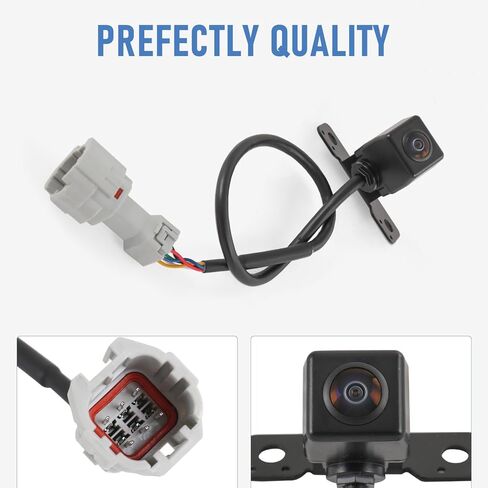 كاميرا احتياطية للرؤية الخلفية متوافقة مع Hyundai Santa Fe Sport 2013 2014 2015 2016 2.0 2.4L عكس كاميرا المساعدة في ركن السيارة يستبدل الجزء # 95760-2W000، 95760-2W000-FFF، 95760-2W300 in Kuwait